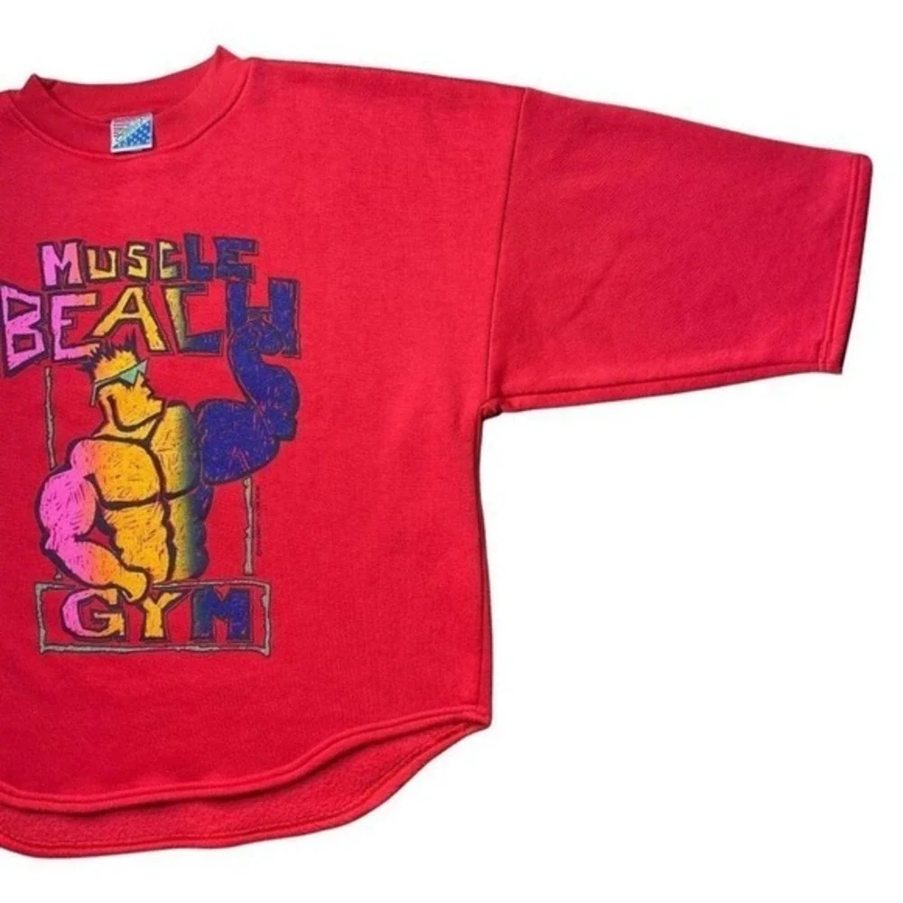 Vintage‎ 90s Muscle Beach Gym sweater
